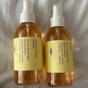 (2) Old Navy O.N.L.Y. COTTON FLOWER & SHEA Hair and Body Mists 5.4oz New